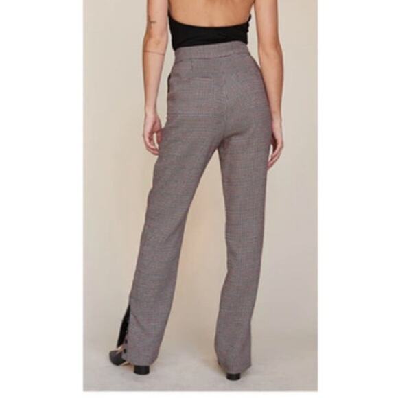 LPA Slim Trouser in Khaki & Maroon XL - Picture 3 of 9